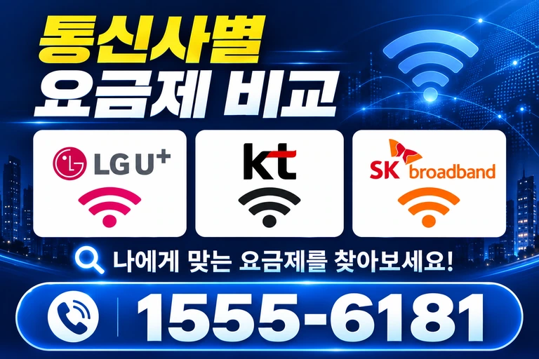 동해시 부곡동 통신사별 요금제 비교